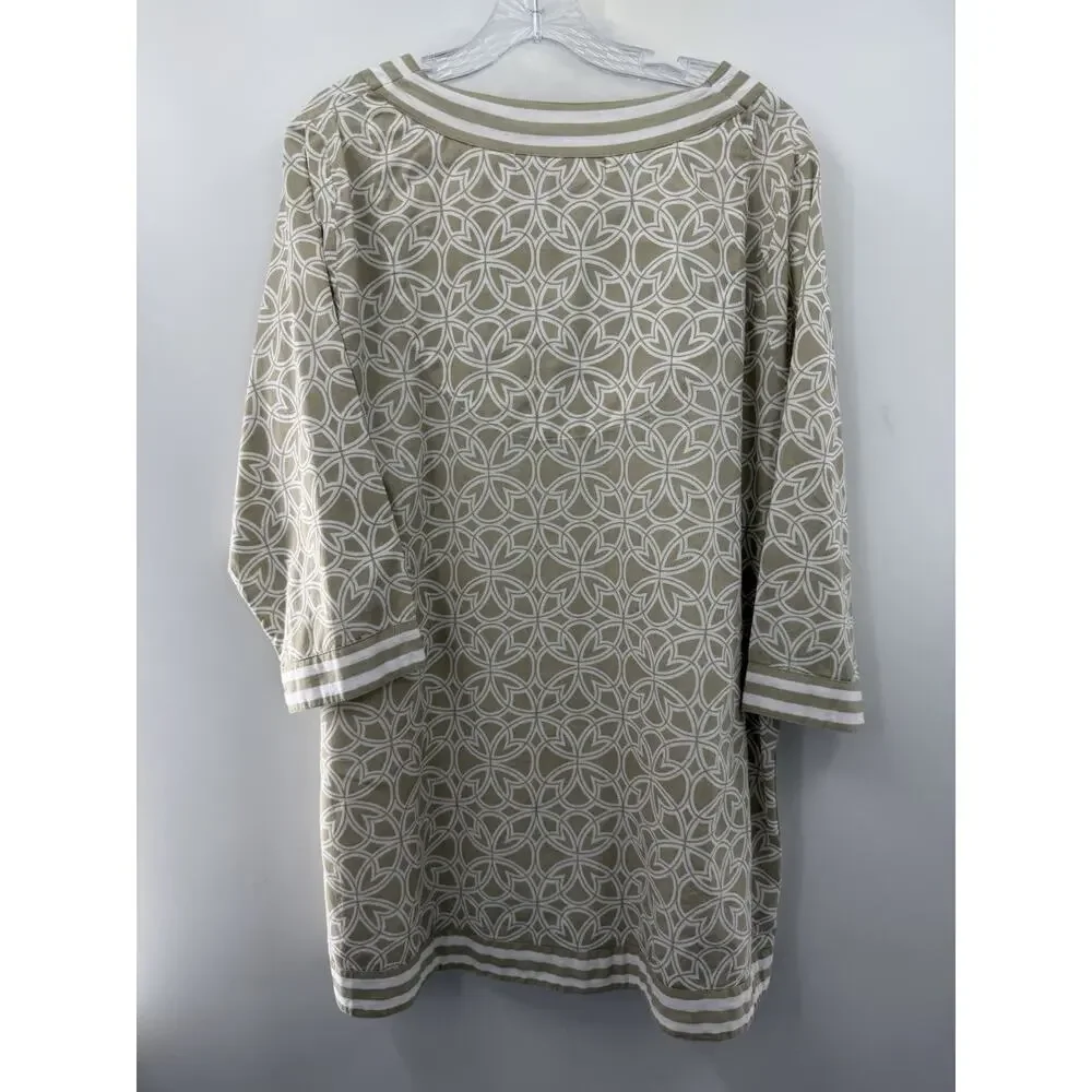 Gretchen Scott Women's Abstract Multicolor Classic 3/4 Sleeve Tunic Top Diva 18 - Picture 7 of 9